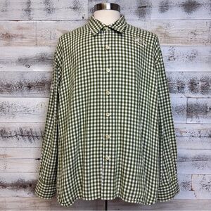 Tommy Bahama Green Check Shirt Size XXL Pro Leisure Tour Embroidery Logo Limited